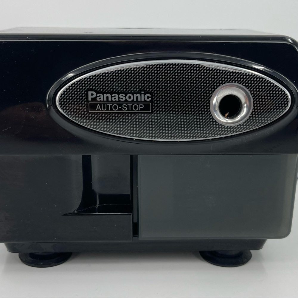 Panasonic Auto Stop Electric Pencil Sharpener‎ Model KP-310 Black Tested & Works - Picture 2 of 7